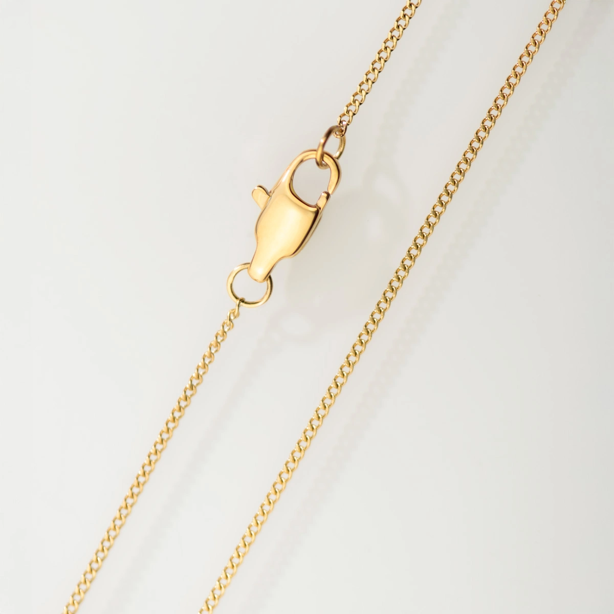 Pendentif forma, maille gourmette, doré – Image 3